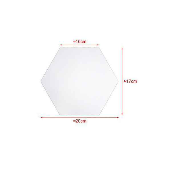 Självhäftande Plastplattor för Vardagsrum Sovrum Soffa TV Bakgrundsvägg, Miljövänlig Massiv Trä PVC Hexagonal Form Mural, Lättvikt