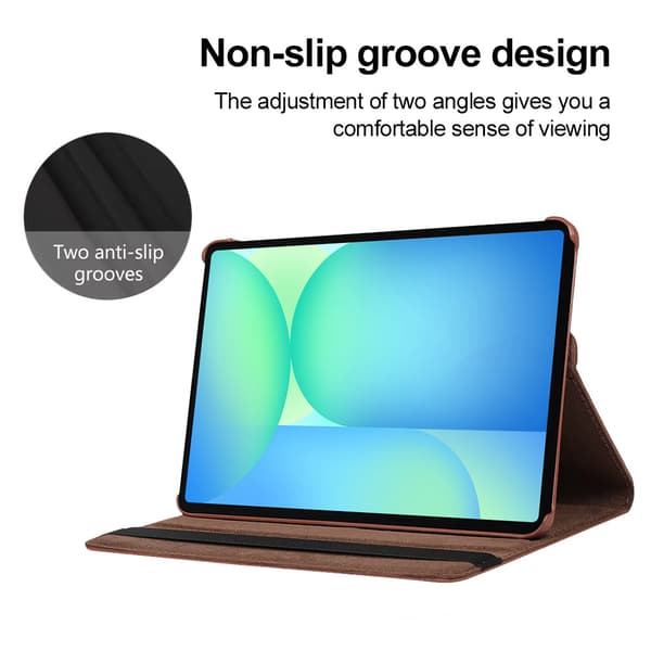 Lychee-texturerat 360° roterande surfplattefodral kompatibelt med Samsung 8,7-tums Tab A9 Light blue E model