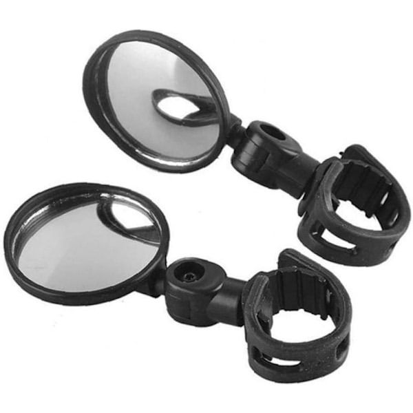 2 stk. sykkel speil for elektrisk sparkesykkel justerbart bakspeil reflektor styrbart styre 5.3 svart