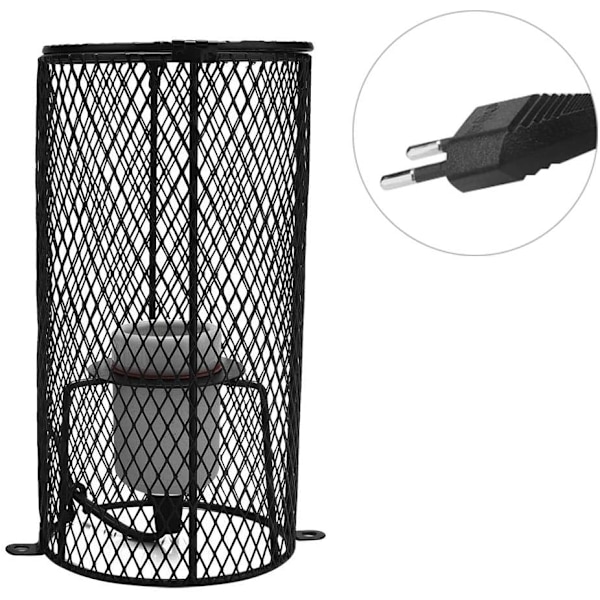 Anti-Skållningsskydd för Reptillampor, Keramisk Värmelampa med Infraröd Emitter för Optimal Värmefördelning, Högkvalitativt Järnmaterial För