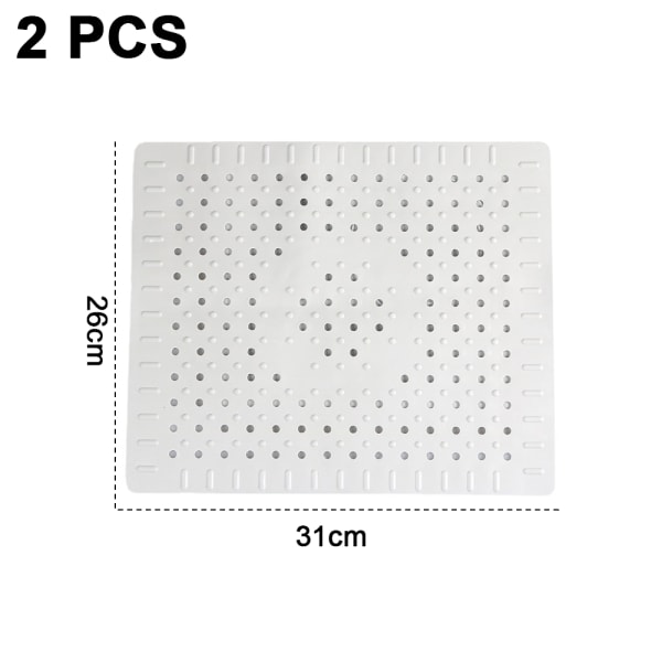 2-pak køkkenvaskmåtte afløbspudebeskytter skridsikker