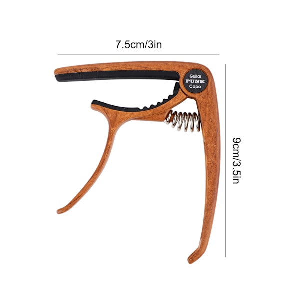 Mångsidig Gitarrkapo, Snabb Förflyttning & Kompatibilitet för Sömlöst Spelande, Högkvalitativt Material Säkerställer Inget Bandrassel, Ergonomiskt Designad för