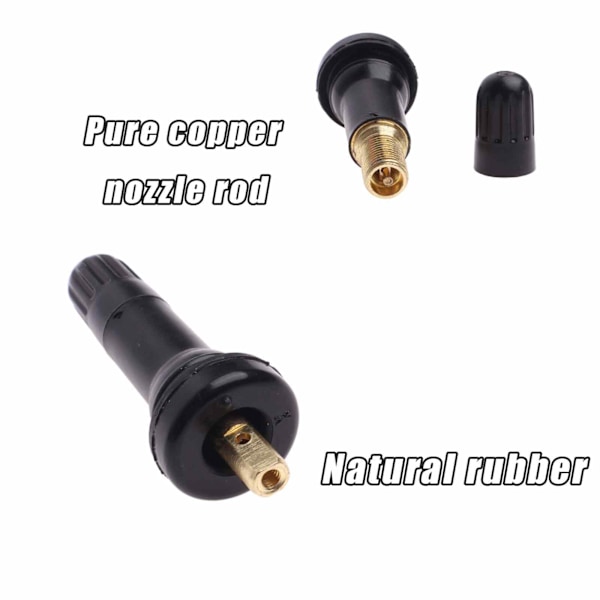 Rengasventtiilityökalu, 4 kpl TPMS-venttiilin varsi Rengaspaineen valvontajärjestelmän venttiilin varsi, TPMS-anturisarja 4 kpl, TPMS-auton rengaspaineanturi