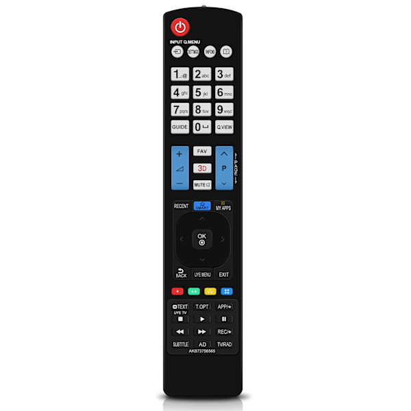 Perfekt Ersättningsfjärrkontroll, Infraröd Överföring, Kompakt Och Ergonomisk Design, Fungerar För LG Smart TV-modeller, Nästan Alla Funktioner Som Originalet