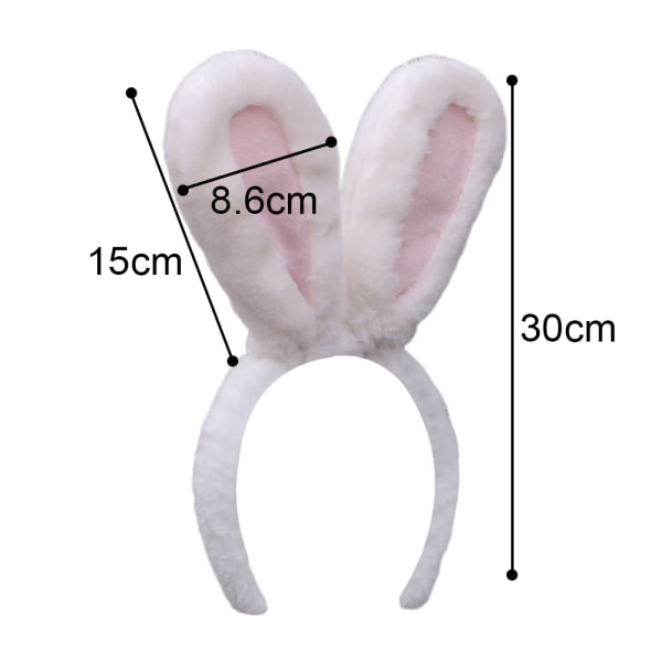 Bunny Ears Headband - Plush Easter Rabbit Ears - Bunny Costume