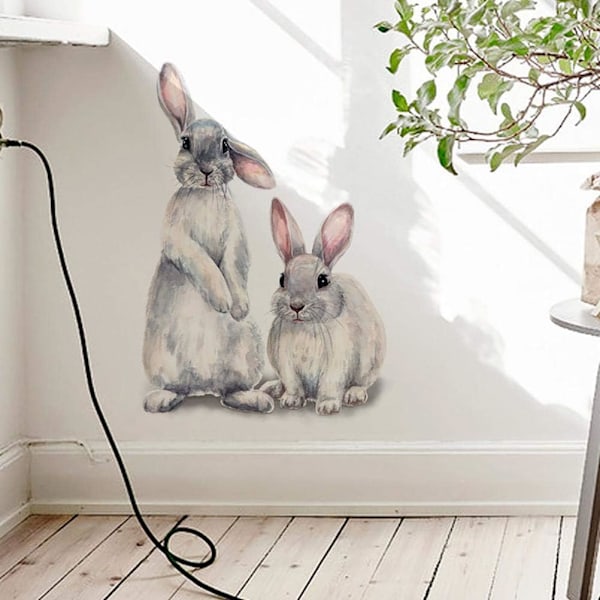 Safari Väggdekal i Akvarellstil, Slitstark Vinyl PVC för Pojk- och Flickrum, Ger en Lekfull Touch till Heminredningen