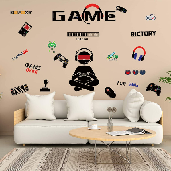 Vægklistermærker til spil til videospil til hjemmets legeværelse