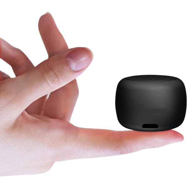 Bärbar Mini Bluetooth högtalare, högupplöst ljud, svart