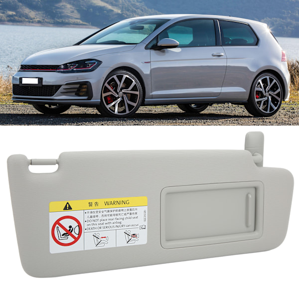 UV-skydd Visir för MK7 2014-2017, Bekväm Touch ABS Plast Tyg Ersättning med Enkel Installation för Klar Sikt