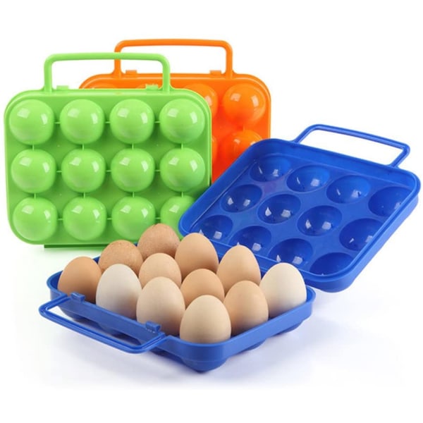 12 ägg case Ägghållare, blå