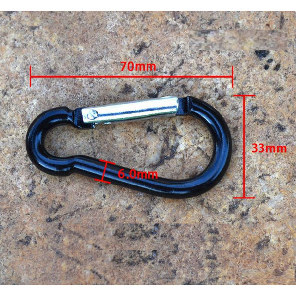 Aluminium Karbinhake Clip Snap Hook Nyckelring Karbinhakar