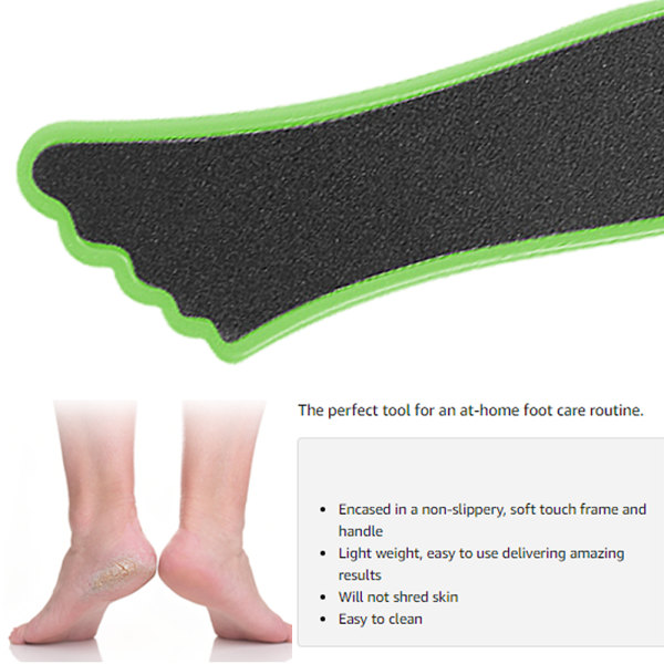 Fotfil (4-pakning): 2-i-1 Callus Remover Pedicure Stone