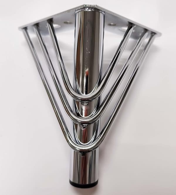 4 krom metal møbelben, moderne smarte elegante erstatningsben
