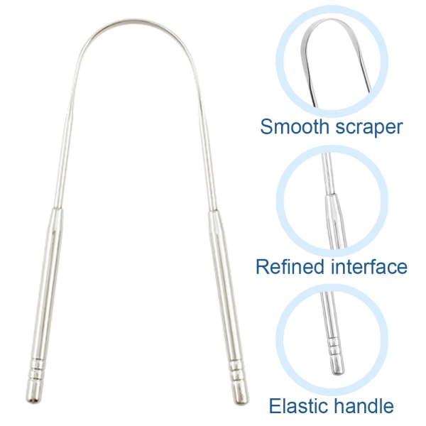3 stk Halitosis behandling for voksne, munnpleie tungeskraper