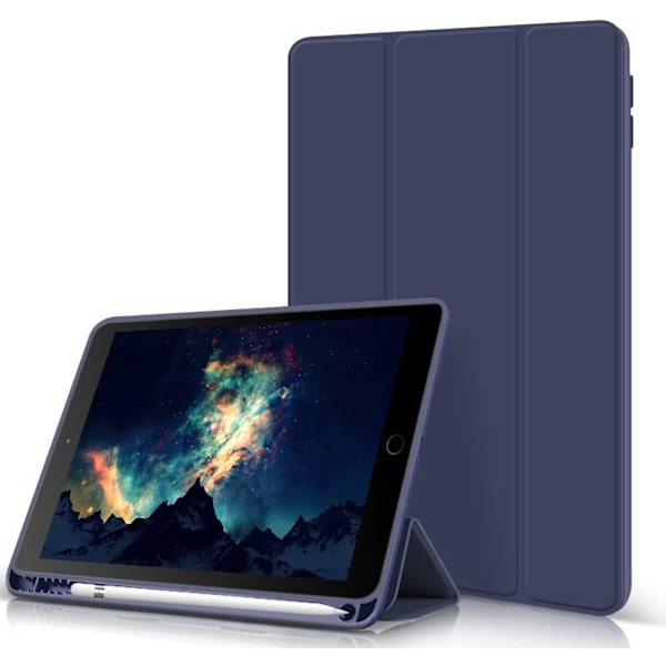 Precisionspassande skyddsfodral, ultratunn design med mjuk TPU-baksida för 10,2 tums iPad, Auto Sleep/Wake-skydd som säkerställer fullständigt skydd och enkel användning
