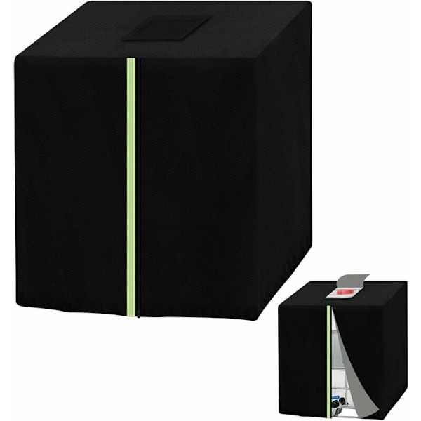 IBC-behållarskydd för 100 x 120 x 116 cm, vändbar lockflik, skyddande överdrag, vattentätt och fuktsäkert utomhusskydd, med Oxford-tyg och extra