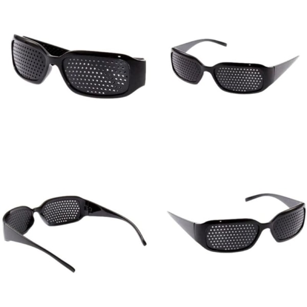 4 stykker gitterbriller / hulbriller til øjentræning