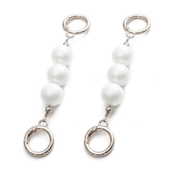2pcs DIY Sturdy Large Imitation Pearl Bead Purse Handbag Chain