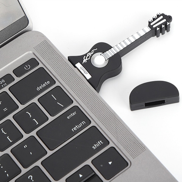 Gitarrformad USB-enhet, Snabb och säker dataöverföring med USB 2.0-gränssnitt, Kompakt design för lagring i farten, Nyhetspresent till musiker &amp;