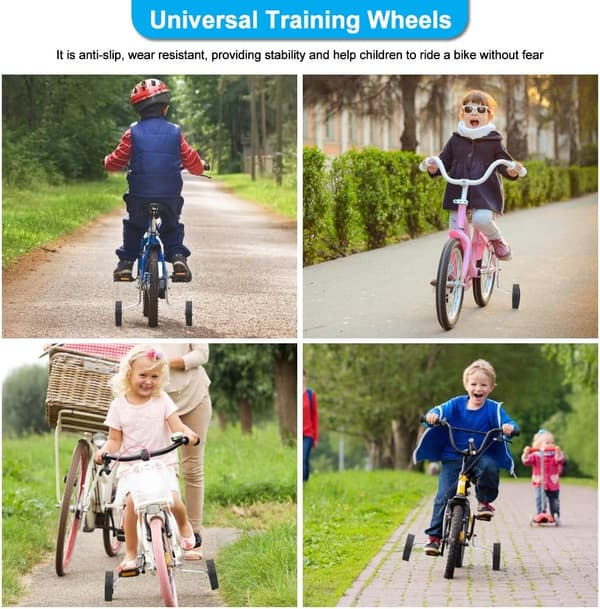 Barncykelstabilisator med trehåls svart fäste (univ