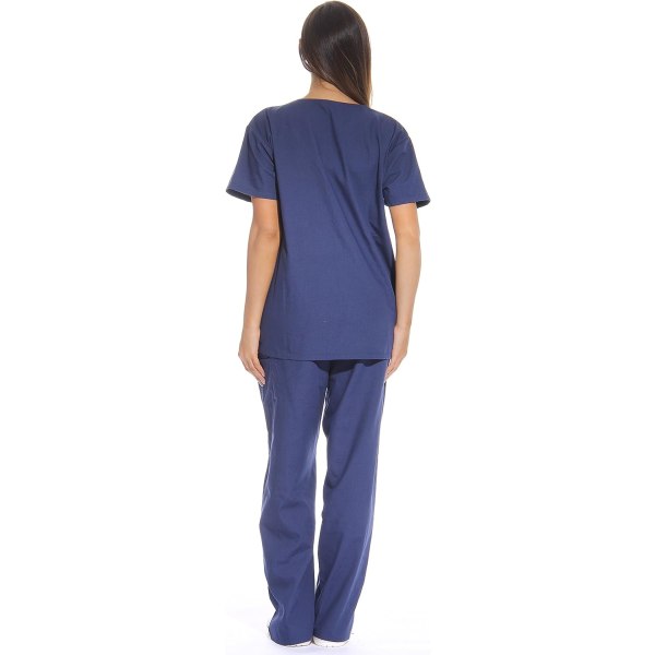 Scrub medicinsk kostym för damer (overall med V-slips)