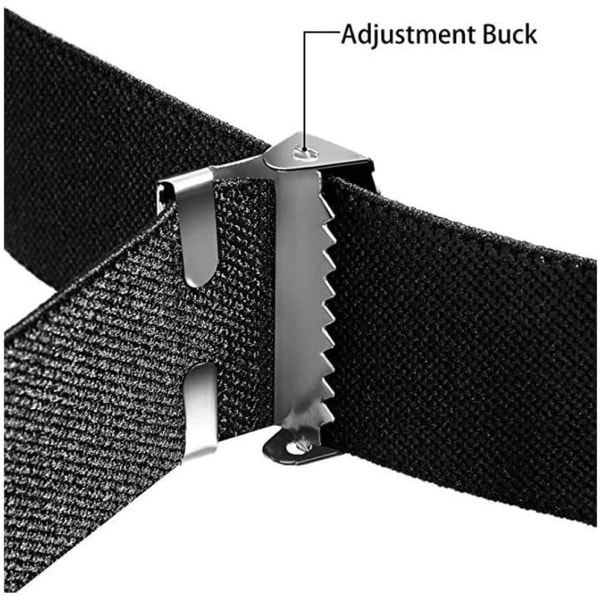 Belte uten spenne, 2 deler usynlig strekkbelte elastisk belte