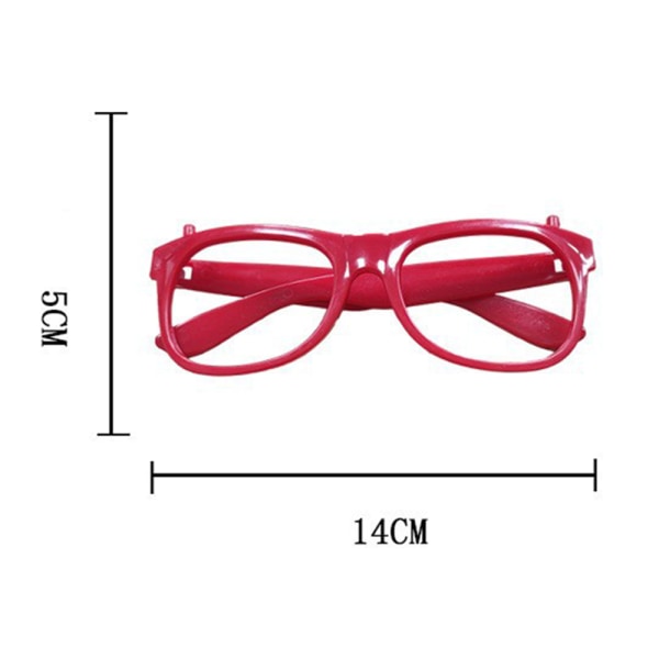 12-pack glasögon utan linser för kostymfester