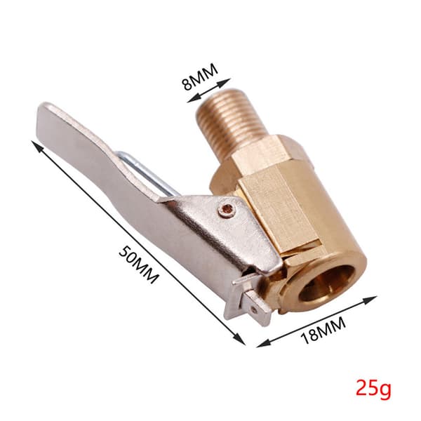 4 stk 8mm Dekk-inflasjonsdyse Dekkventil Adapter Messing I