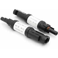 2 stk. MC-4-kontakt med diode, 10A DC1000V diode parallell solcelle