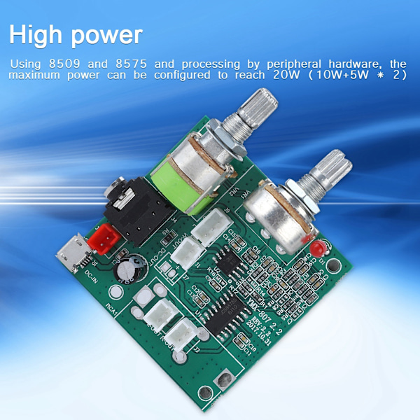 Digital Förstärkarkort Kit, Bluetooth 5.0 Modul För DIY-projekt Och Hemunderhållningssystem