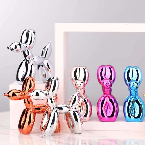 Blank Ballonhund (Oransje, 17cm) Hundefigur Samleobjekt Statu