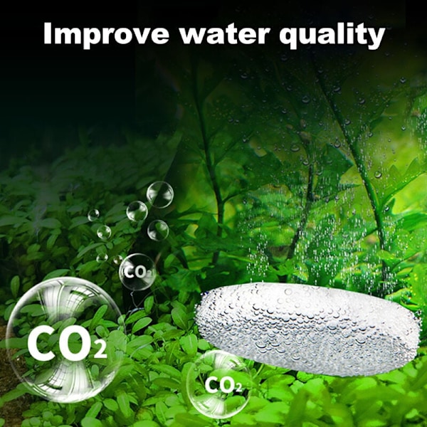 Koldioxidgenerator för akvarieväxter, Co2-doseringstablett för akvarium för att förbättra fotosyntesen och växttillväxt, 100 stycken