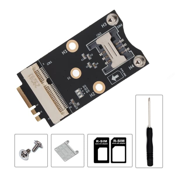 M.2 Key-A NGFF till Mini PCI-E Konverter Adapter, M.2 Key-A NGFF till Mini PCI-E PCI Express Konverter Adapter Stöder Hot Plug, Konverterar Mini-Card till