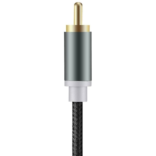 RCA-ljudkabel för USB-C-enheter, maximalt ledande kopparledare stereoljudöverföringskabel för hemmabio, bil och mer, flätad