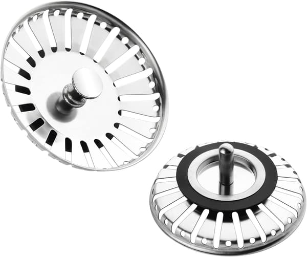 Diameter 84 mm (2-pack), 304 rostfritt stål förtjockad diskbänksplugg