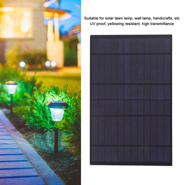 Polykrystallinsk silicium solpanel højeffektivt PV-modul 6V 10W udendørs solenergi bærbar soloplader epoxy DIY solcellemodul til camping