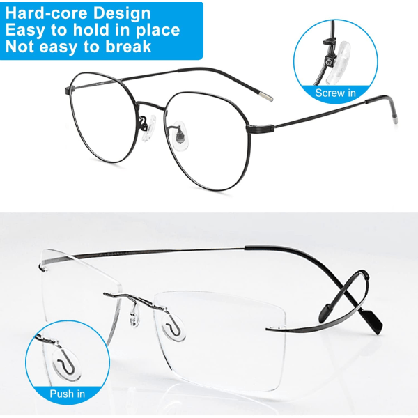 Brilleneseputer, neseputer, brillereparasjonssett for briller