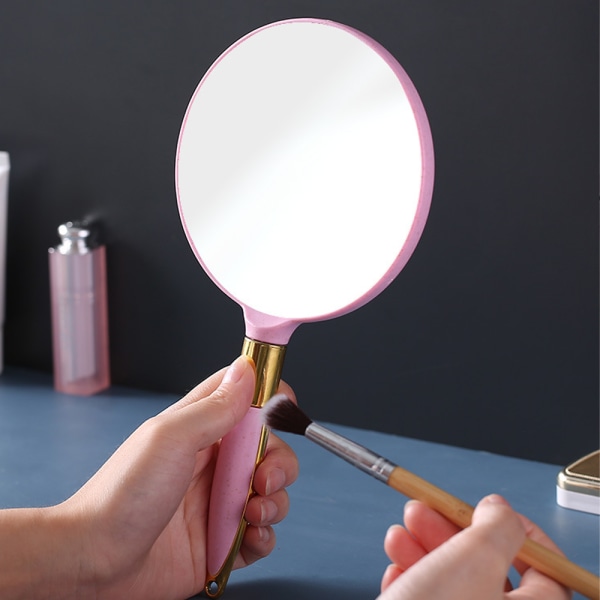 3 stk European Vintage Håndtag Makeup Spejl-Pink
