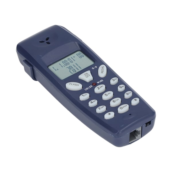 Fast telefon med sladd, FSK DTMF 16 Bit LCD-display, Elegant design, Automatisk igenkänning & Bred användning för hem och kontor