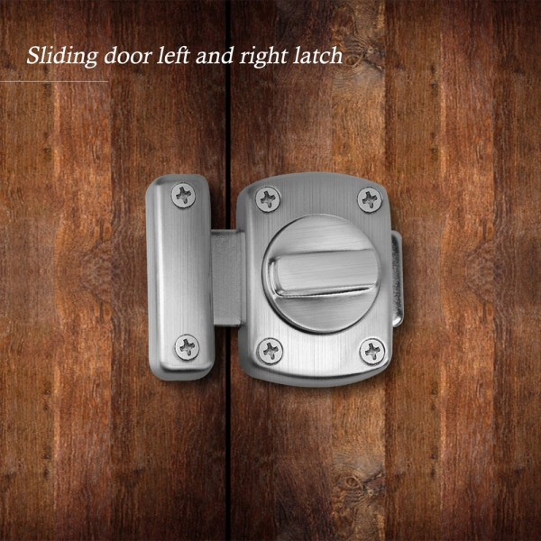 Dörrspärr stöldskyddsanordning dörrlås i rostfritt stål, Silver