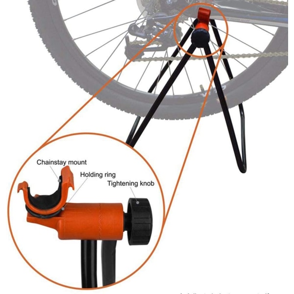 1 stk. cykelstativ højdejusterbart cykelopbevaringsstativ