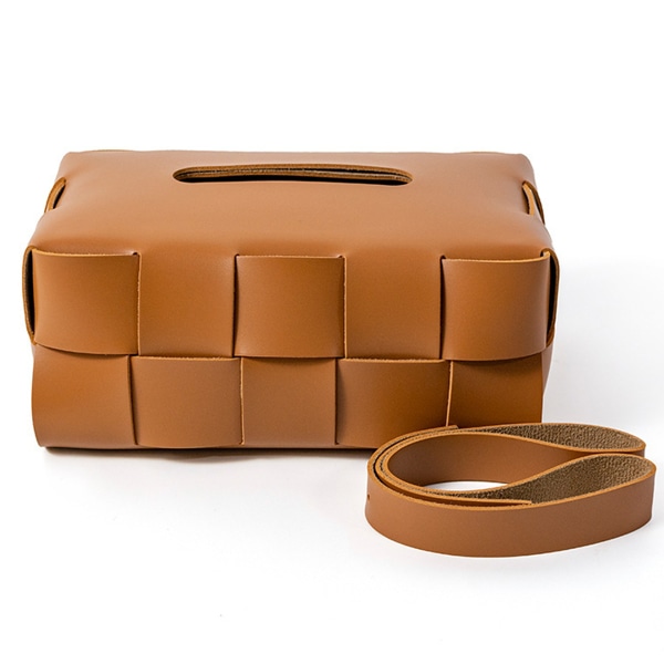 Tissue Box Cover, Tissue Box Hållare PU Läder rektangel Tissue Box