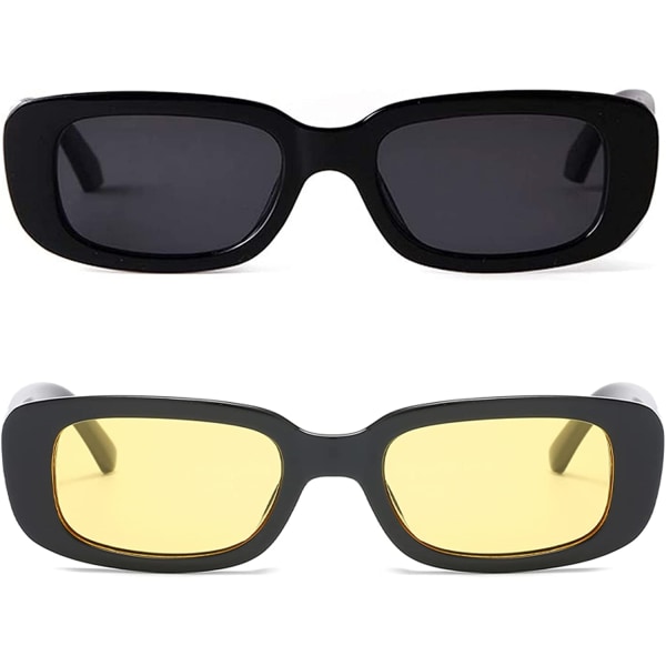 rektangulære solbriller for kvinner Retro kjørebriller