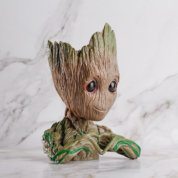 Baby Groot Blomkruka - Innovativ Actionfigur För Växter