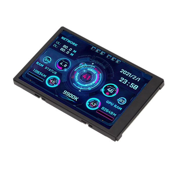 Innovativ 3,5-tums USB Mini-skärm, Aida64 PC Cpu Ram Hdd Data Monitor för Windows-system, mångsidig med anpassningsbar visuell temaredigerare