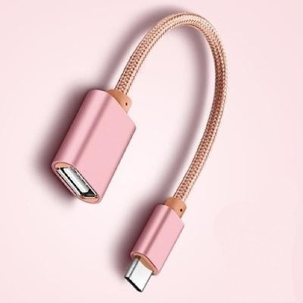 USB Type - C til USB 3.1 Gen 1 Hun Adapter - Rose Go