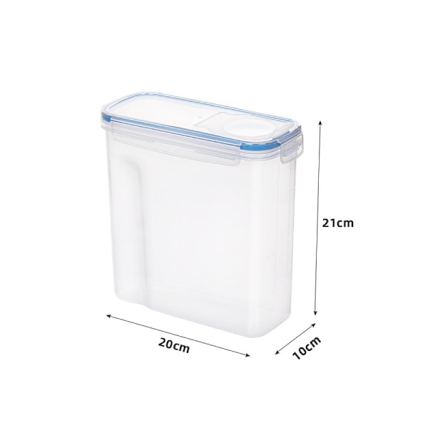 Förvaringsset för Skafferi, BPA-fria Plastbehållare med Transparenta Behållare, Utrymmeseffektiv Stapelbar Design, Lufttät Matförvaring för Torrmat
