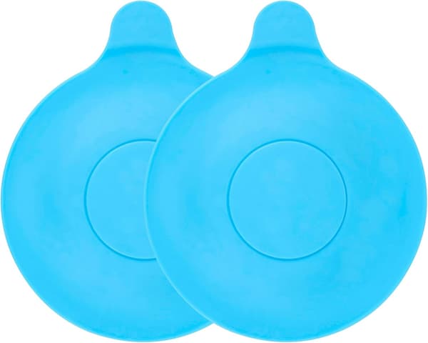 Diameter 13,3 cm, (blå), 2 pakker, afløbsprop til badekar, bruser,