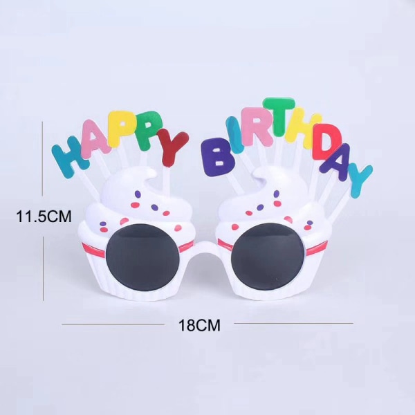 3 Pakke Gratulerer med bursdagsfest solbriller, Party Favors, Funny