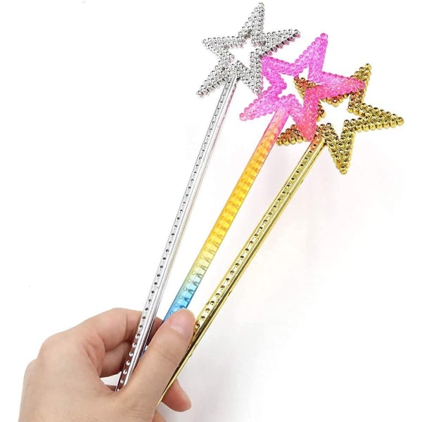 3 st Star Wands, Star Fairy Wands, Princess Star Wands